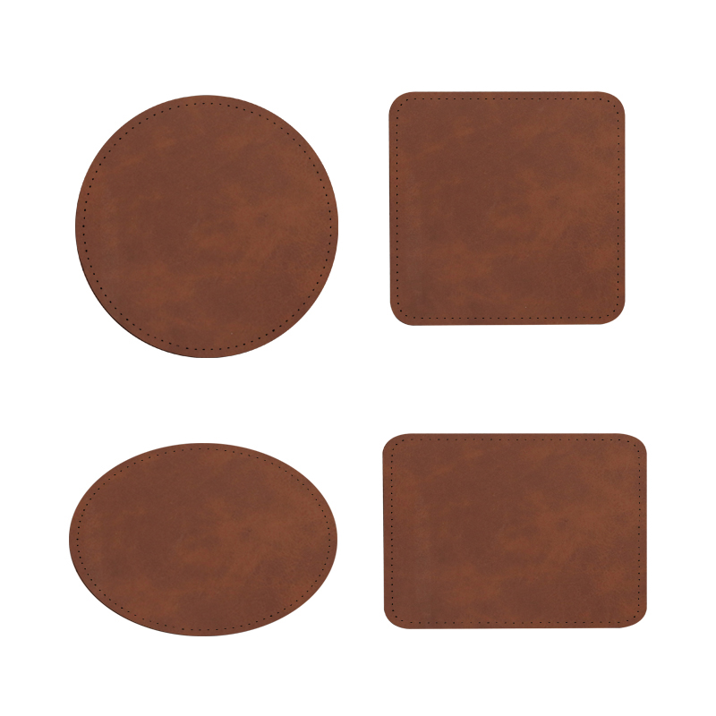 3 x 3 Zoll große quadratische Sublimations-Kunstlederaufnäher mit Klebstoff 3 x 3 Zoll große quadratische Sublimations-Kunstlederaufnäher mit Klebstoff