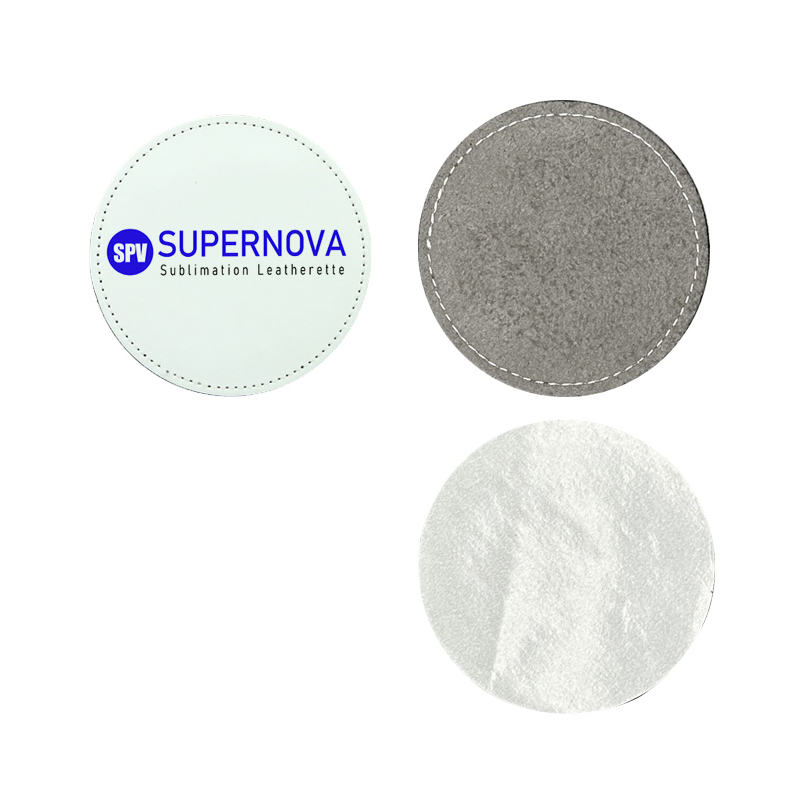 3' runde Sublimations-Kunstlederaufnäher mit Klebstoff 3' runde Sublimations-Kunstlederaufnäher mit Klebstoff