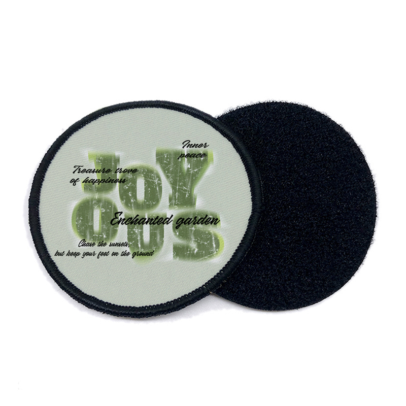 3' runde Sublimations-Kunstlederaufnäher mit Klebstoff 3' runde Sublimations-Kunstlederaufnäher mit Klebstoff