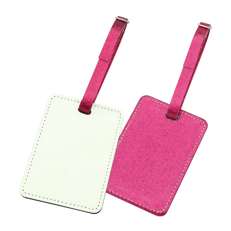 Sublimations-Gepäckanhänger aus Glitzerleder, einseitig bedruckbar Sublimations-Gepäckanhänger aus Glitzerleder, einseitig bedruckbar
