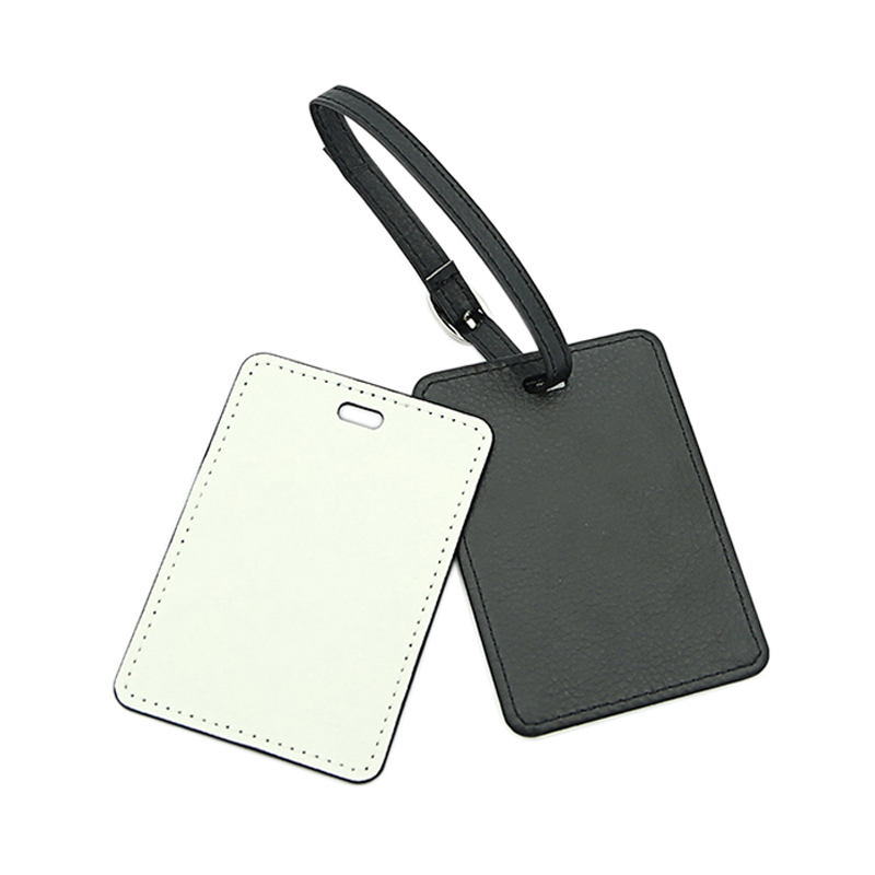 Gepäckanhänger aus PU-Leder mit Sublimation, einseitig bedruckbar Gepäckanhänger aus PU-Leder mit Sublimation, einseitig bedruckbar