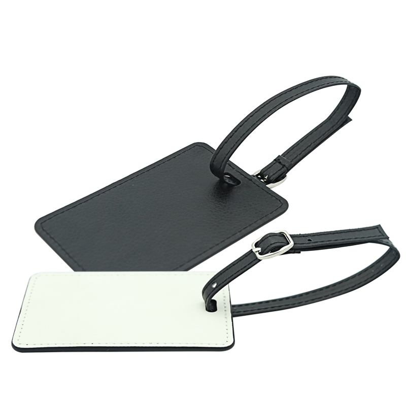 Gepäckanhänger aus PU-Leder mit Sublimation, einseitig bedruckbar Gepäckanhänger aus PU-Leder mit Sublimation, einseitig bedruckbar