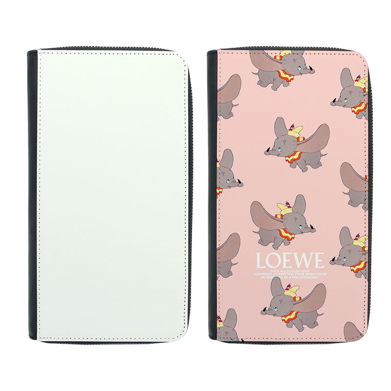 Passhalter aus Sublimationsleder mit Reißverschluss und Innenleder aus PU Passhalter aus Sublimationsleder mit Reißverschluss und Innenleder aus PU