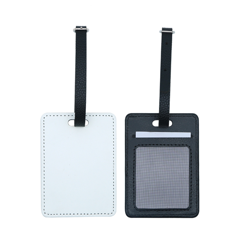 Gepäckanhänger aus PU-Leder mit Sublimation, einseitig bedruckbar Gepäckanhänger aus PU-Leder mit Sublimation, einseitig bedruckbar