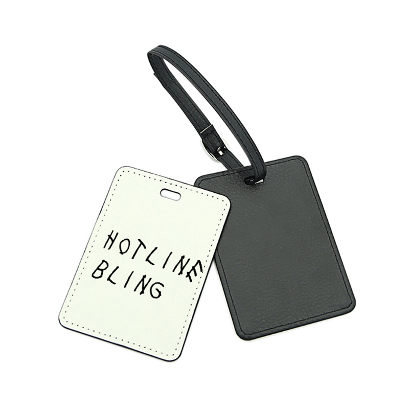 Gepäckanhänger aus PU-Leder mit Sublimation, einseitig bedruckbar Gepäckanhänger aus PU-Leder mit Sublimation, einseitig bedruckbar