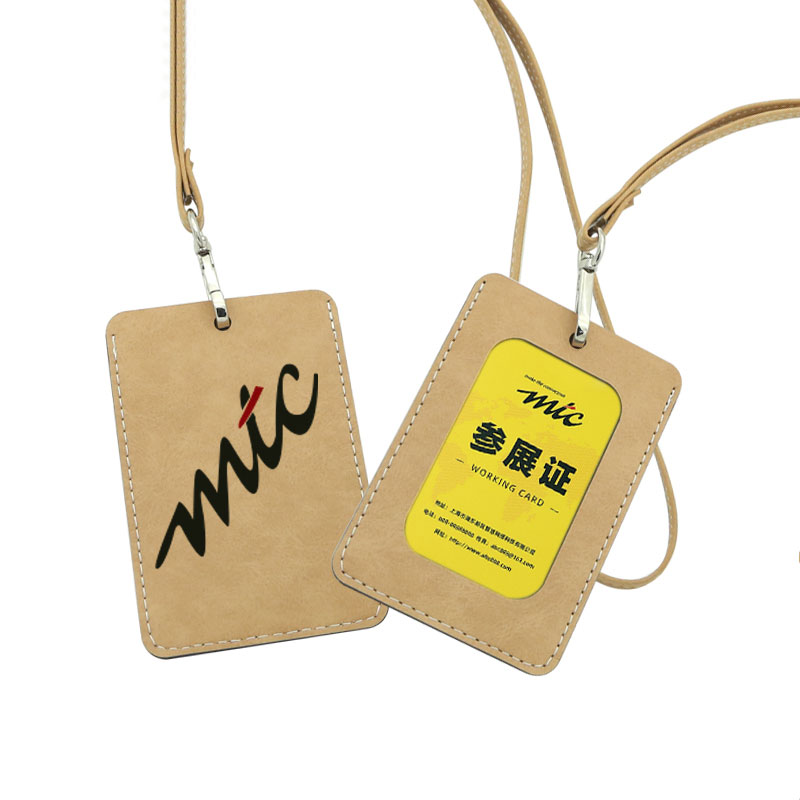 Sublimations-Leatherette-Ausweishalter - Gerade Sublimations-Leatherette-Ausweishalter - Gerade