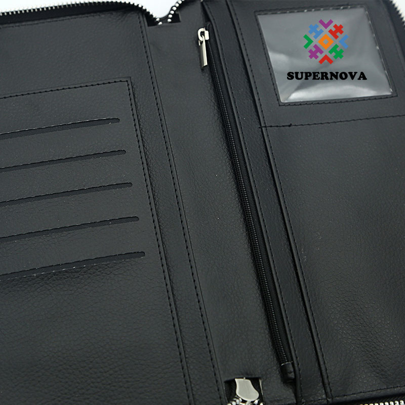 Passhalter aus Sublimationsleder mit Reißverschluss und Innenleder aus PU Passhalter aus Sublimationsleder mit Reißverschluss und Innenleder aus PU