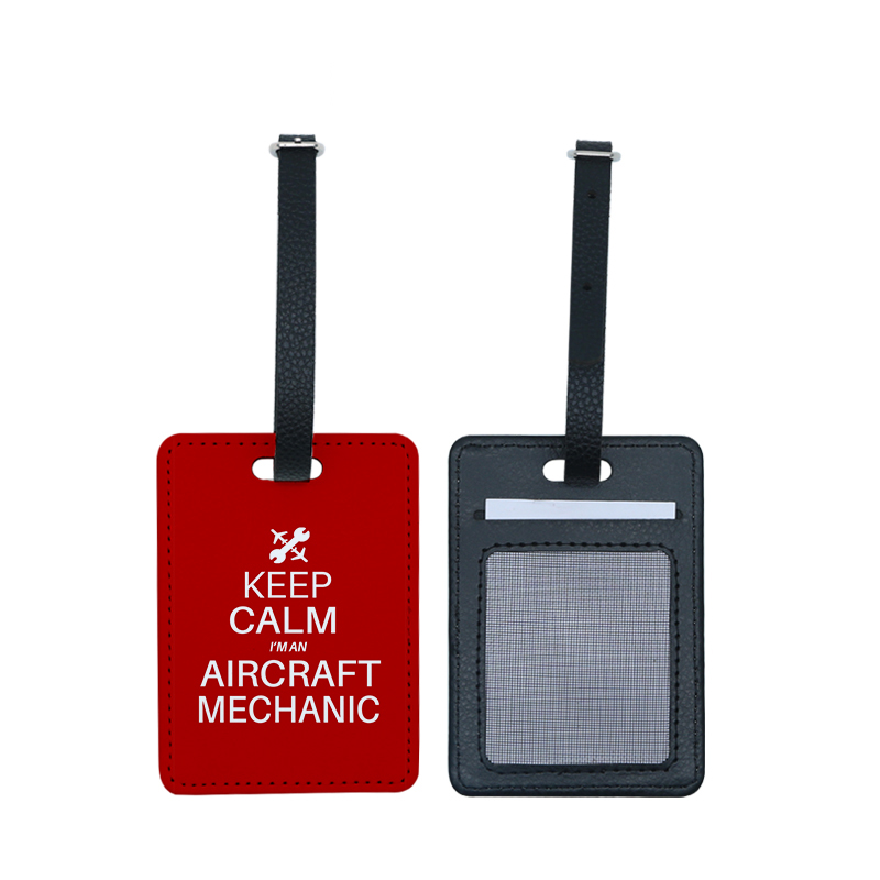 Gepäckanhänger aus PU-Leder mit Sublimation, einseitig bedruckbar Gepäckanhänger aus PU-Leder mit Sublimation, einseitig bedruckbar