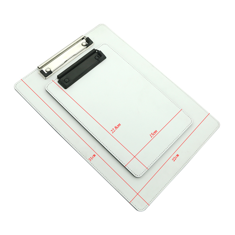 Sublimations-PU-Leder-Clipboard mit Metallclip - A5 Sublimations-PU-Leder-Clipboard mit Metallclip - A5