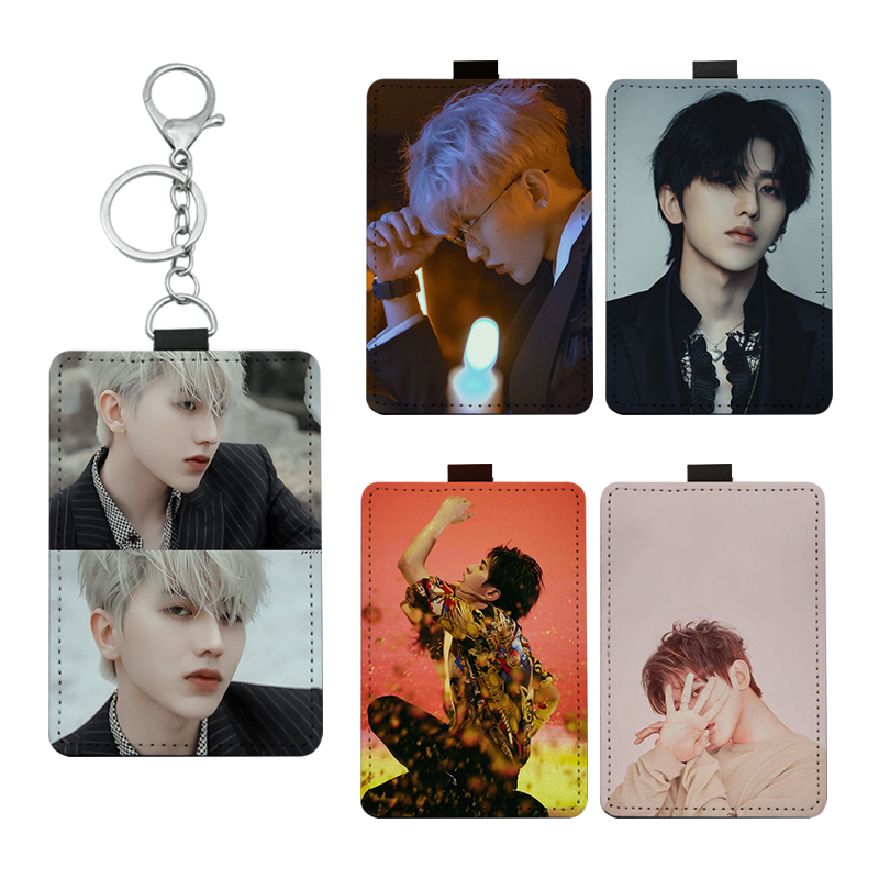 Sublimations-Leatherette-Buskartenhalter mit 2 Steckplätzen Sublimations-Leatherette-Buskartenhalter mit 2 Steckplätzen