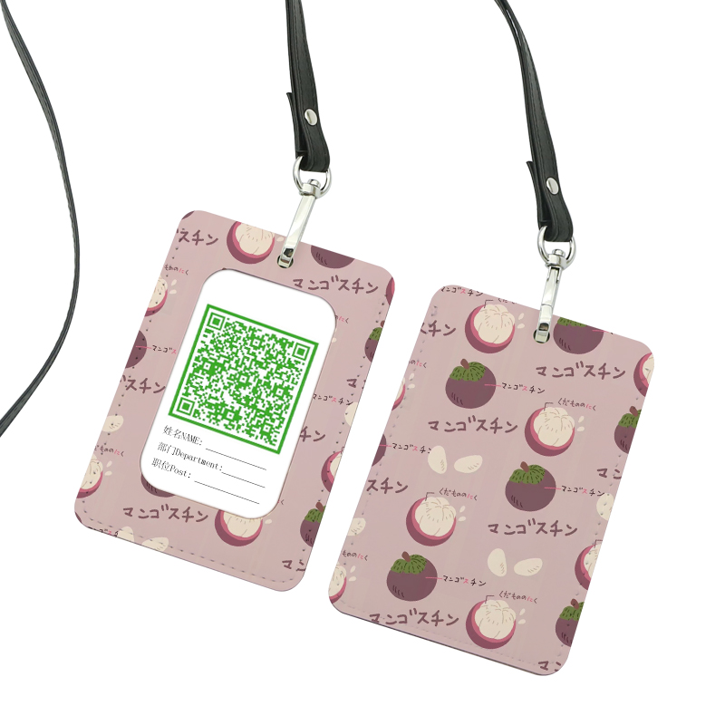 Sublimations-Leatherette-Ausweishalter - Gerade Sublimations-Leatherette-Ausweishalter - Gerade