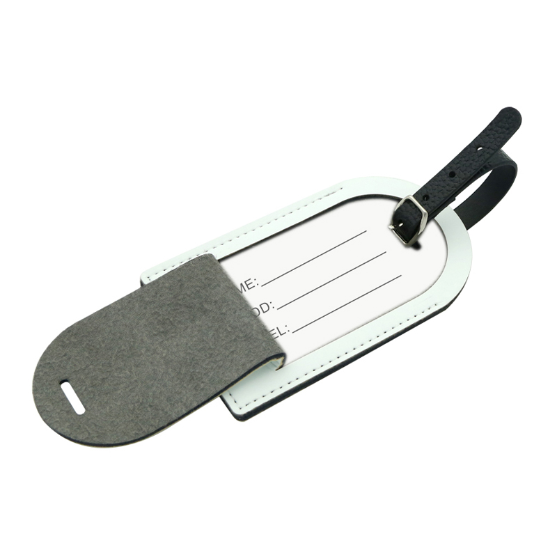 Gepäckanhänger aus PU-Leder mit Sublimation, einseitig bedruckbar Gepäckanhänger aus PU-Leder mit Sublimation, einseitig bedruckbar