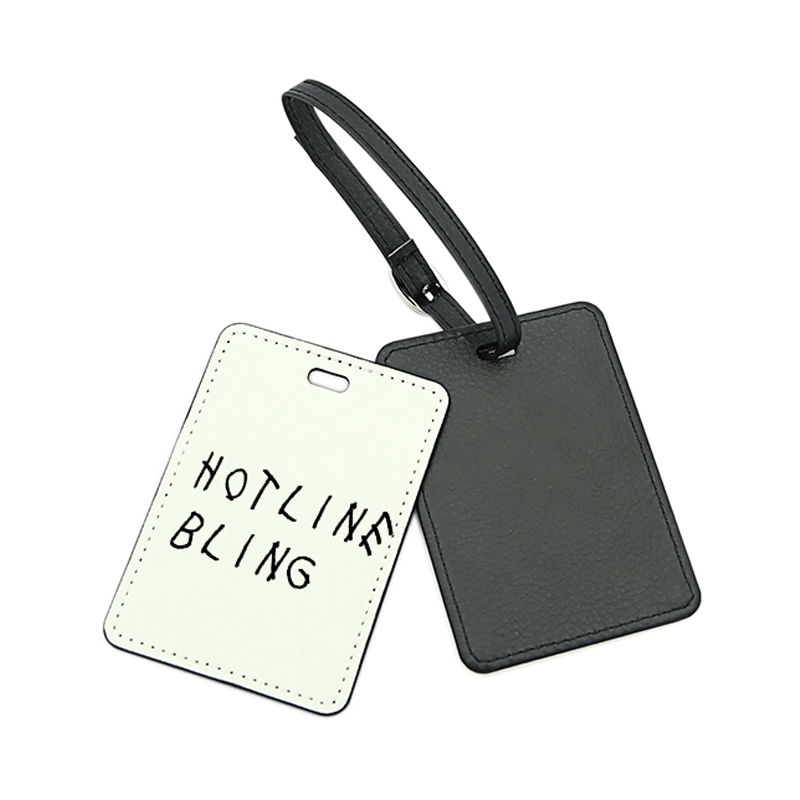 Gepäckanhänger aus PU-Leder mit Sublimation, einseitig bedruckbar Gepäckanhänger aus PU-Leder mit Sublimation, einseitig bedruckbar