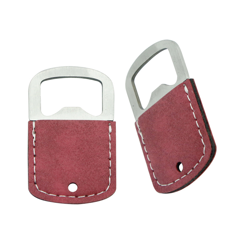 Sublimations-Leatherette-Flaschenöffner-Schlüsselanhänger aus Edelstahl Sublimations-Leatherette-Flaschenöffner-Schlüsselanhänger aus Edelstahl