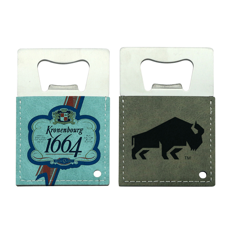 Sublimationsleatherette Edelstahl Kreditkartenform Flaschenöffner Sublimationsleatherette Edelstahl Kreditkartenform Flaschenöffner