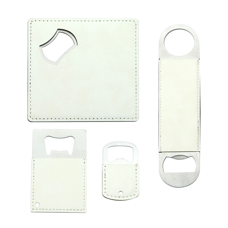 Sublimations-Leatherette-Flaschenöffner-Schlüsselanhänger aus Edelstahl Sublimations-Leatherette-Flaschenöffner-Schlüsselanhänger aus Edelstahl