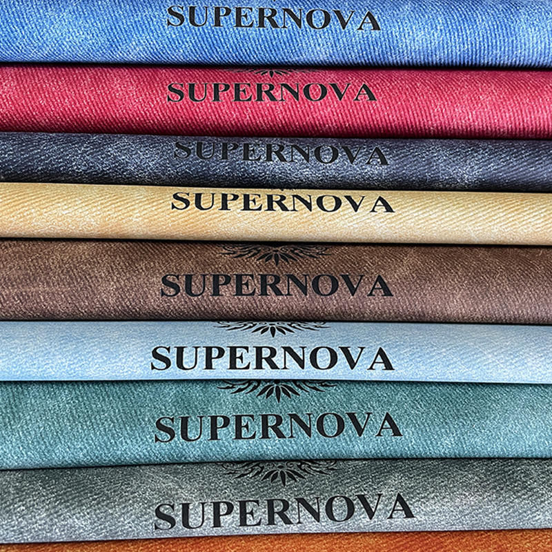 Denim Kunstleder-Bögen Mit Kleber / Ohne Kleber